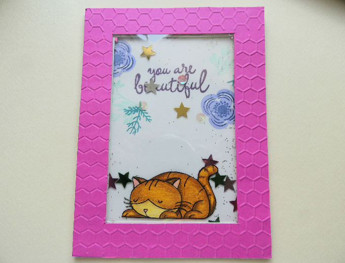 Tarjeta de cumpleaños Gato dormilón