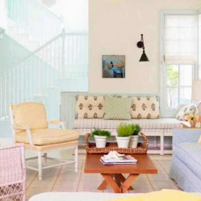 Decoración con colores pastel