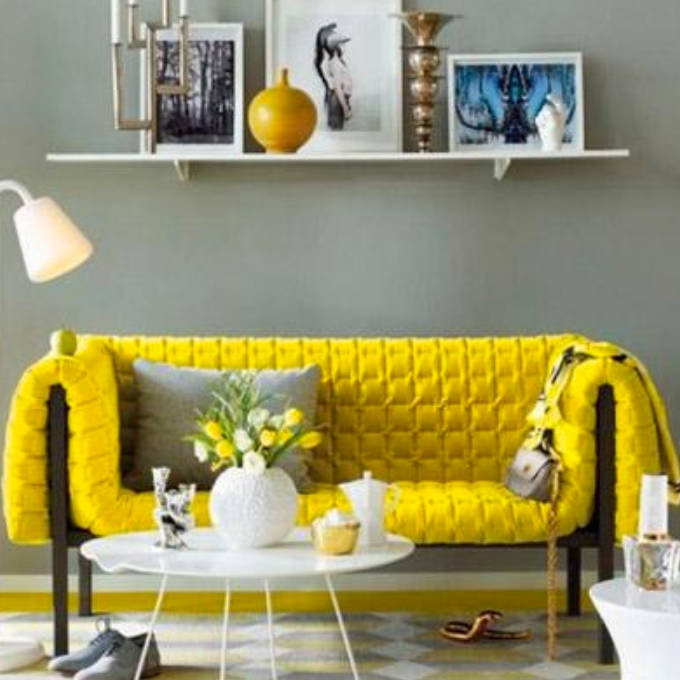 Decorando en color mostaza