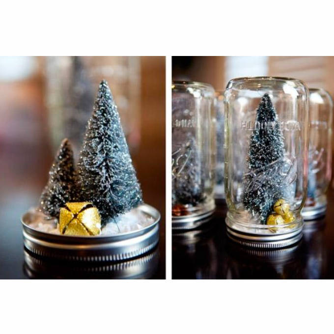 Idea para decorar con botes de cristal