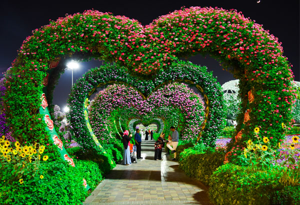 El Jardín milagro en Dubai