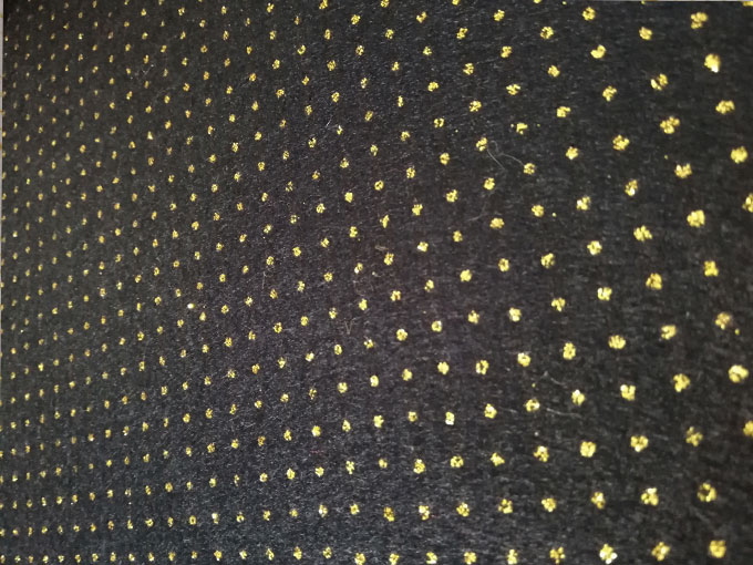 Fieltro azul escarchado