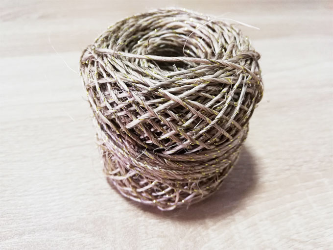 Fique (cabuya) natural con lurex