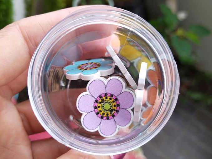 Botones de madera Flor colores variados