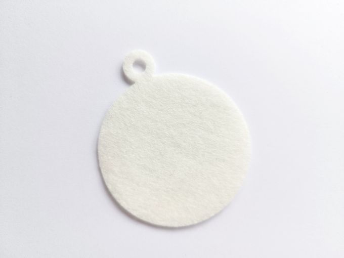 Bolas troqueladas color crema x 10 unidades